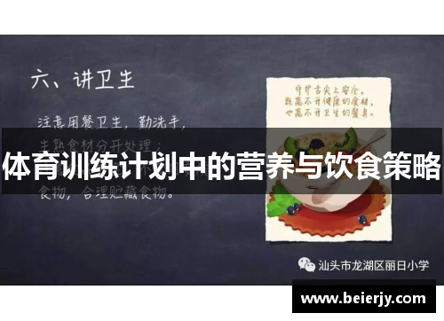 体育训练计划中的营养与饮食策略